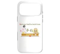Ren-World 40 Munch Zen Munch-2/5 Munch Animal Japonais Dortoir Lapin Cœur Bouddhiste Pacifique Auto-résolvant Magatama Coque pour iPhone 17 Pro Max