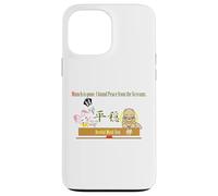 Ren-World 40 Munch Zen Munch-2/5 Munch Animal Japonais Dortoir Lapin Cœur Bouddhiste Pacifique Auto-résolvant Magatama Coque pour iPhone 13 Pro Max