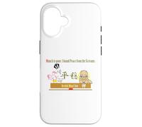 Ren-World 40 Munch Zen Munch-2/5 Munch Animal Japonais Dortoir Lapin Cœur Bouddhiste Pacifique Auto-résolvant Magatama Coque pour iPhone 16