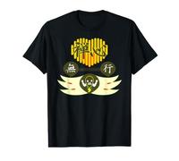 Ren-World 42 Zen Munch-3/5 Zen Heart Power Vison Bouddhiste Unforgettable Peace Action Solving Energizing Japanese T-Shirt Graphique avec Valeur