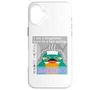 Ren-World 58 Hot Springs, Loving Birds, Kingfisher, Gonta, Relaxed, Cute, Smiling, Always Smiling, Nico Nico et Funya Face Coque pour iPhone 16 Plus
