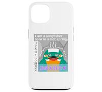 Ren-World 58 Hot Springs, Loving Birds, Kingfisher, Gonta, Relaxed, Cute, Smiling, Always Smiling, Nico Nico et Funya Face Coque pour iPhone 13