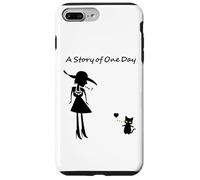 Ren-World 76 Animaux Chatons Amoureux des Chats Dame Pensant Un Jour Histoire en France Coque pour iPhone 7 Plus/8 Plus