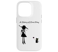 Ren-World 76 Animaux Chatons Amoureux des Chats Dame Pensant Un Jour Histoire en France Coque pour iPhone 14 Pro
