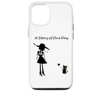Ren-World 76 Animaux Chatons Amoureux des Chats Dame Pensant Un Jour Histoire en France Coque pour iPhone 12/12 Pro