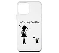 Ren-World 76 Animaux Chatons Amoureux des Chats Dame Pensant Un Jour Histoire en France Coque pour iPhone 12 Mini