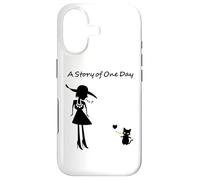 Ren-World 76 Animaux Chatons Amoureux des Chats Dame Pensant Un Jour Histoire en France Coque pour iPhone 17