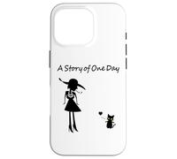 Ren-World 76 Chaton & Lady Cat Lover Une Histoire d'un Jour en France Coque pour iPhone 16 Pro
