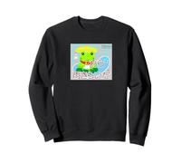 Ren-World 86 Funny Pop, météo, saison des pluies, animaux, grenouille, grenouille pluvieuse, parapluie, mignon et confortable Sweatshirt