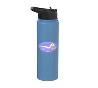 Ren-World Lot de 54 serpents blancs : animaux de bon augure et drôle de printemps - Sakura Haiku Priez pour la paix dans le monde Stainless Steel Insulated Water Bottle