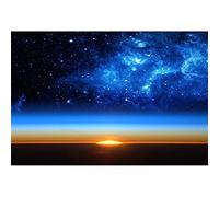 Renaiss 2.2x1.5m Espace Galaxy Photographie Fond Univers Ciel Étoilé Horizon Photo Toile de Fond Garçon 1er Fête d'anniversaire Décorations Enfant Portrait Photo Booth Props Papier Peint
