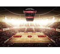Renaiss 3.5x2.5m Fond de Terrain de Basket-Ball pour la Photographie Jeu de Basket-Ball Toile de Fond Fans de Basket-Ball Sport thème fête décor Youtube Salon Papier Peint Photo Studio Accessoires