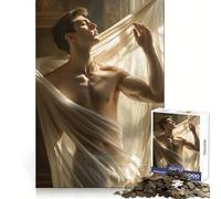 Renaissance Adonis Puzzle de 1000 pièces Lumière et Ombre pour Adolescents, Jeu Mental Anti-Stress, découpe Premium, Cadeau Exquis (50x75cm)