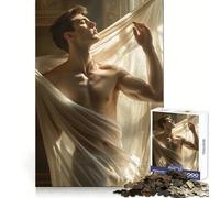 Renaissance Adonis Puzzle Lumière et Ombre 1000 Pièces pour Adultes Stimule la Mémoire Jeu de Groupe Bords Nets Cadeau Élégant (38x26cm)