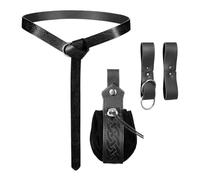 Renaissance Belt Accessories, Cosplay Waist Bag, Costume Pouch Supply, Adjustable Strap Fit, Secure Closure, Faux Leather Look, Themed Style, Handy Storage, Perfect for Convention, Stage, Party