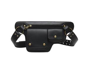 Renaissance Belt Pouch - Renaissance Belt Bag, Adjustable Waist Strap Satchel with Multiple Pockets | Renaiissance Bag for Women Men Costume Pirate Cosplay Running Festival Travel