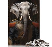 Renaissance Elephant Puzzles 1000 Pieces Cadeau Unique Jeu Éducatif Défi Jouet À De Qualité Supérieure Peinture Art pour Adultes Et Enfants À Partir De 14 Ans 1000pcs (40x28cm)