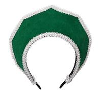 Renaissance Elizabéthane Tudor Queen Royal Coronet Chapeau à capuche pour femme Anne Boleyn Bandeau Victorien