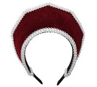 Renaissance Elizabéthane Tudor Queen Royal Coronet Chapeau à capuche pour femme Anne Boleyn Bandeau Victorien