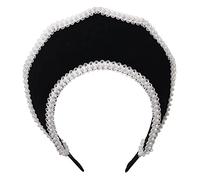 Renaissance Elizabéthane Tudor Queen Royal Coronet Chapeau à capuche pour femme Anne Boleyn Bandeau Victorien