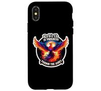 Renaissance en cours Excusez The Ashes Phoenix Rising Reborn Coque pour iPhone X/XS