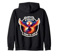 Renaissance en cours Excusez The Ashes Phoenix Rising Reborn Sweat à Capuche