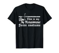 Renaissance Faire Costume médiéval Couronne Épée Humour T-Shirt