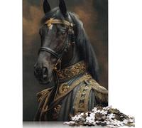 Renaissance Friesian Horse Puzzles 1000 Pieces Cadeau Unique Jeu Éducatif Défi Jouet À De Qualité Supérieure Peinture Art pour Adultes Et Enfants À Partir De 14 Ans 1000pcs (40x28cm)