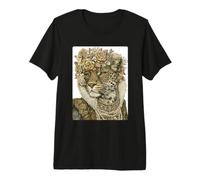 Renaissance Léopard Glamour Feline Animal Boujee Esthétique T-Shirt Haut de Gamme