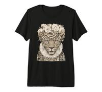 Renaissance Léopard Glamour Feline Animal Boujee Esthétique T-Shirt Haut de Gamme