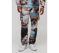 Renaissance Tapestry Stacked Straight Fit Cargo Trousers homme - multicolore - XS, multicolore