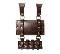 Renaissances Médiévales À Courroie en Cuir PU avec 4pcs Cork Potion Vials Bottles Wizard Socches for Festivals Cosplay Fantasy Wizard Pouche