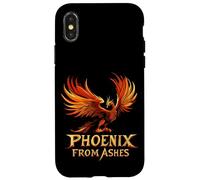 Renaître dans le feu comme un véritable costume de phénix Coque pour iPhone X/XS