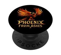Renaître dans le feu comme un véritable costume de phénix PopSockets PopGrip Adhésif