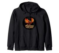 Renaître dans le feu comme un véritable costume de phénix Sweat à Capuche
