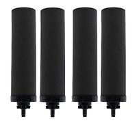 Renami Lot de 4 filtres à eau de rechange 1 micron pour éléments de purification Berkey® BB9-2® noirs, compatibles avec système de filtre par gravité Berkey®