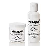 RENAPUR KIT BASIC ENTRETIEN DU CUIR (1 Baume 220ML + 1 nettoyant 250ML + 4 éponges) marque Française
