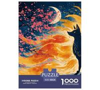 Renard à Neuf queues 1000 Pièces Puzzle Jeu Éducatif Classique Animal Jigsaw Puzzles Belle Décoration Puzzle pour Adultes Et Enfants 38x26cm/1000pcs
