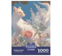 Renard à Neuf queues 1000 Pièces Puzzle Jeu Éducatif Créatif Animal Jigsaws Jeu De Défi Unique pour Adultes Et Enfants 38x26cm/1000pcs