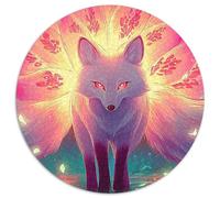 Renard à Neuf queues (33)_1 1000 Pièces Puzzle Circulaire Puzzles Classiques Jeu Cadeau Unique Difficile Impossiblepour Adultes Décoration pour Enfants Cadeau 1000pcs (67.5x67.5cm)