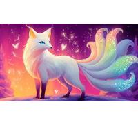 Renard à Neuf queues Puzzle 1000 pièces Educa Jeu D'Intelligence Décoration Intérieure Jeu éducatif Challenge Toy pour Adultes & Enfants des 14 Ans 38x26cm/1000pcs