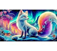 Renard à Neuf queues Puzzle 1000 pièces Papier recy xtremement Difficile Idée Cadeau Parfaite pour Adultes 38x52cm/1000pcs