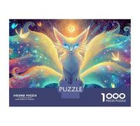 Renard à Neuf Queues Puzzle de 1000 Pièces Ange Papillon Puzzles pour Adultes et Enfants à Partir de 12 Ans Défiants et Stimulants Jeu de Puzzle pour Toute la Famille pour 52x38cm/1000pcs