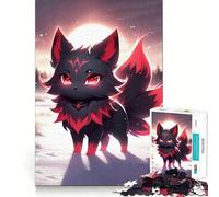 Renard à Neuf queues Puzzle d'hiver pour Adultes de 1000 pièces Jeu de réflexion Stimulant et apaisant Pièce de Collection de qualité (50x75cm)