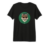 Renard À VÉLO avec Casquette D'ENDURANCE RÉALISTE T-Shirt Haut de Gamme