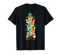 Renard Amusant avec trèfle de la Saint-Patrick pour Femmes, Hommes, Enfants T-Shirt