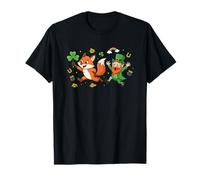Renard Amusant Trèfle St Patrick pour Femmes, Hommes, Enfants Renards T-Shirt