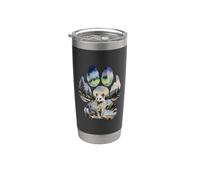 Renard Arctique Empreinte Hivernale Gobelet isotherme en acier inoxydable double paroi
