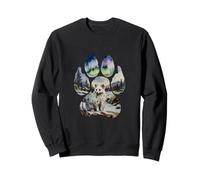 Renard Arctique Empreinte Hivernale Sweatshirt