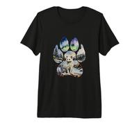Renard Arctique Empreinte Hivernale T-Shirt Haut de Gamme